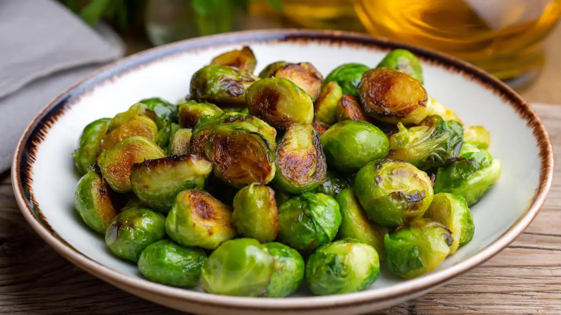 air fryer roasted Brussel sprouts