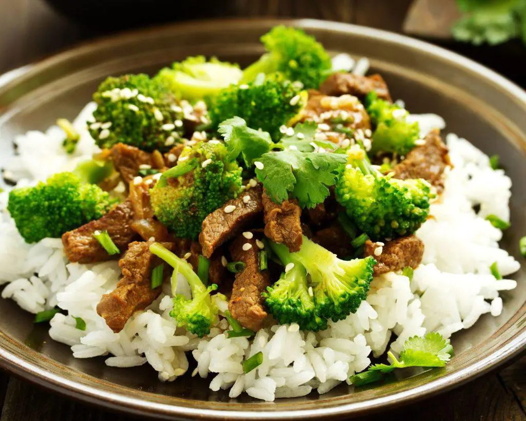 beef broccoli and rice