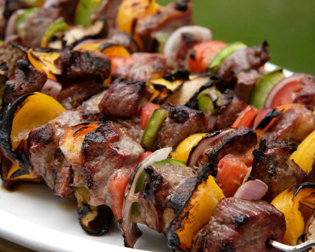 steak kebabs