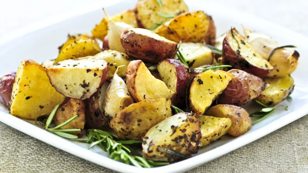 air fryer herb roasted baby potatoes