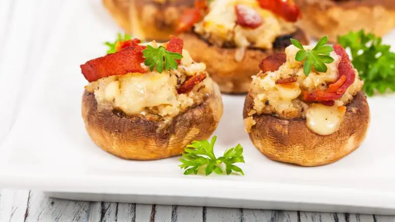 Air Fryer Stuffed Portobello Mushrooms