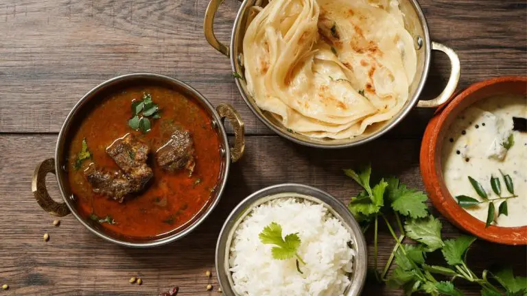 air fryer lamb curry with side dishes