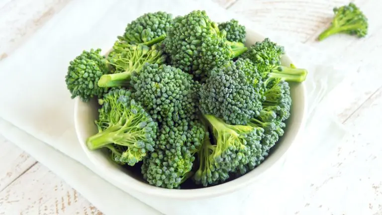 Air Fryer Ginger And Sesame Broccoli on A White Background